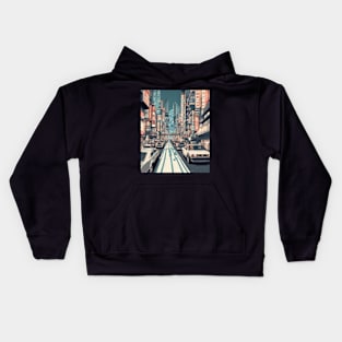 The night streets of Tokyo Kids Hoodie